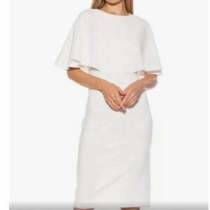 Alexia admor white flutter dress NWT medium